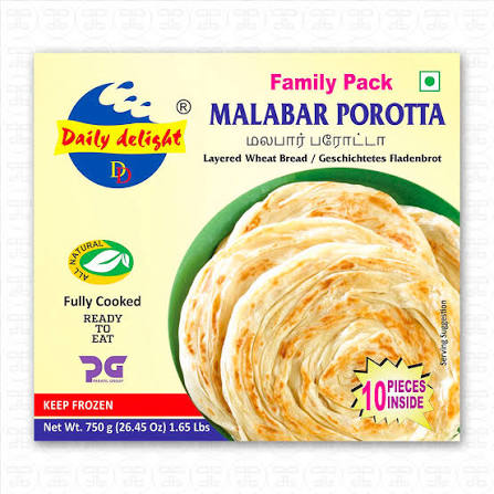 Daily Delight Malabar Porotta (Family Pack) -750g
