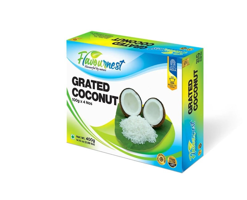 Flavour Nest Grated Coconut 100 x 4