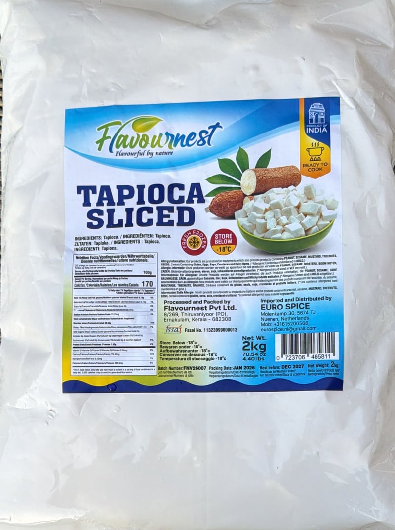 Flavour Nest Tapioca Sliced-2kg